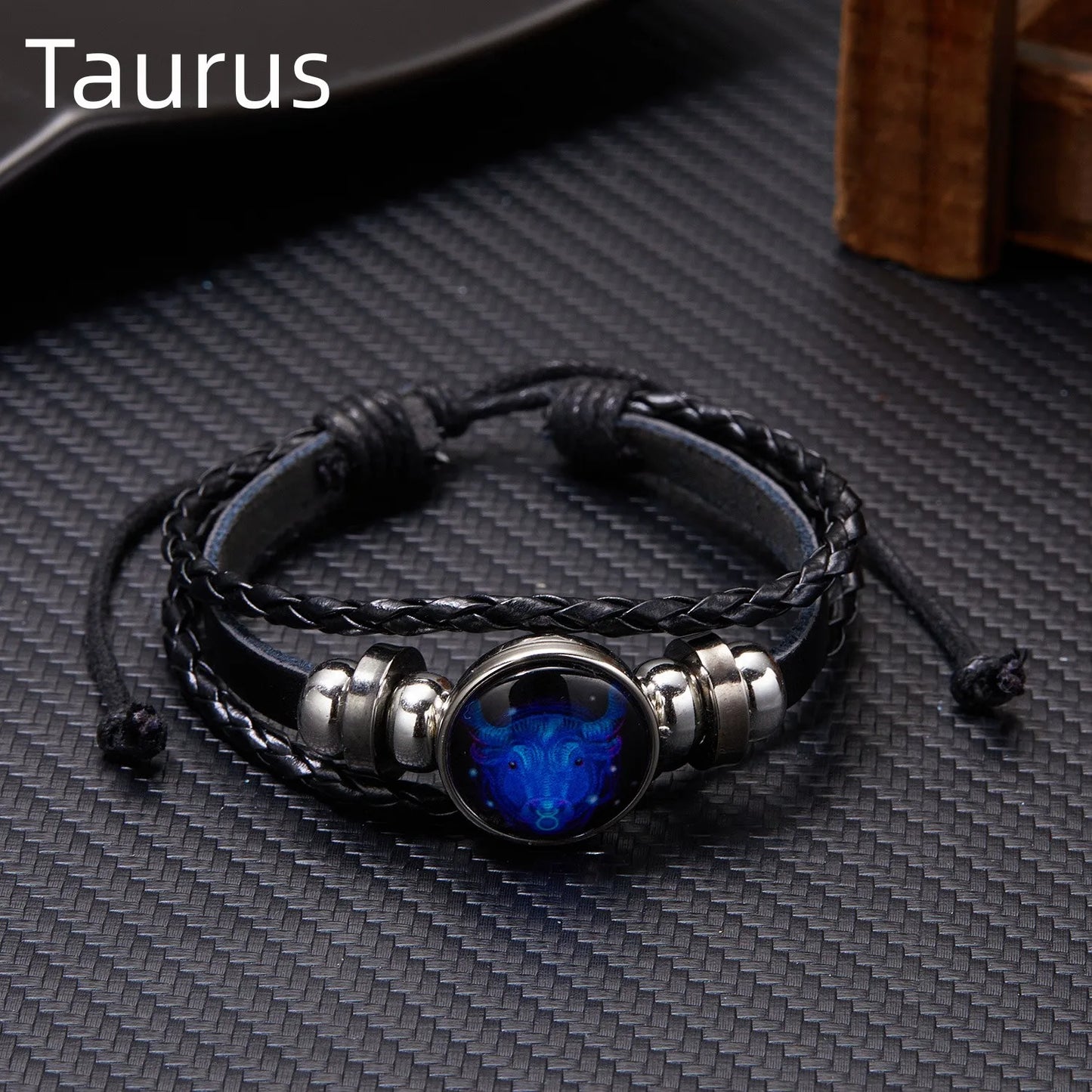 12 Constellation Zodiac Sign Charm Luminous Bracelets Men Women