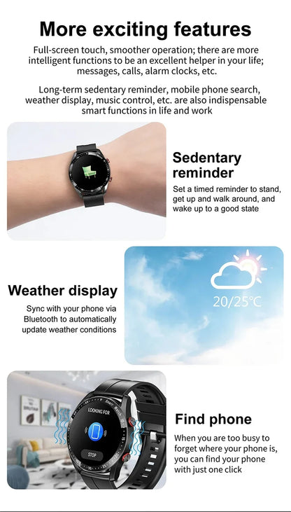 Xiaomi ECG+PPG Bluetooth Call Smart Watch Men Laser Health Blood Pressure Fitnes Sports Watches Sports Waterproof Smartwatch+Box