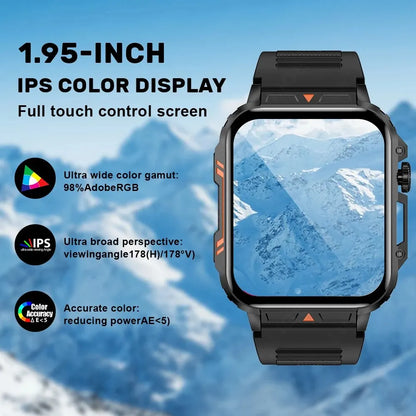 LIGE Smartwatch 1.95 Inch Screen Health Monitoring Watches IP68 Waterproof Sport Fitness Smart Watch For Men Women Reloj Hombre