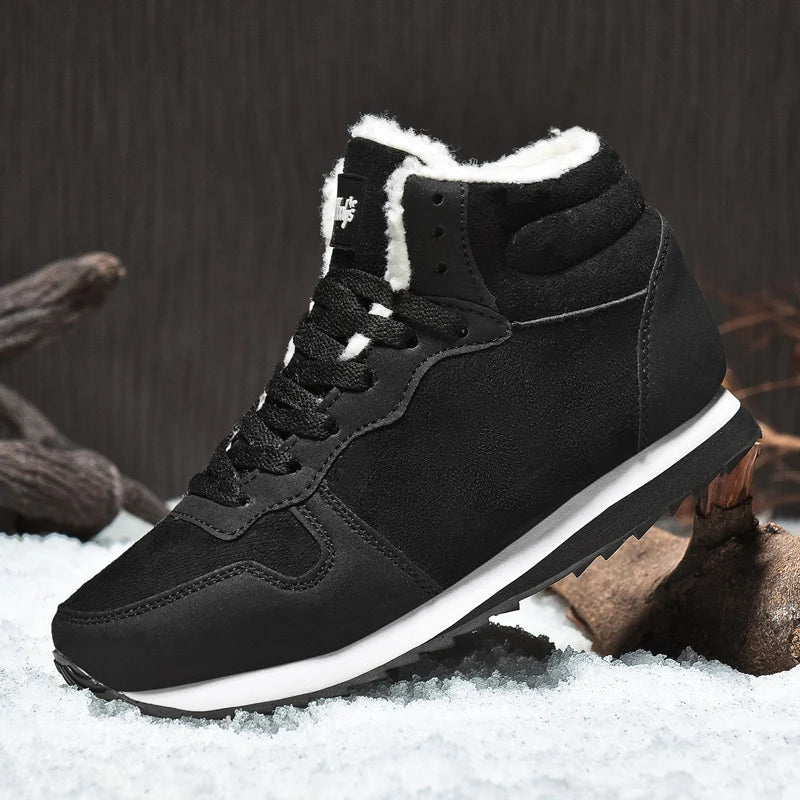 Winter Men Boots Casual Warm Ankle Boots Shoes for Man Sneakers.