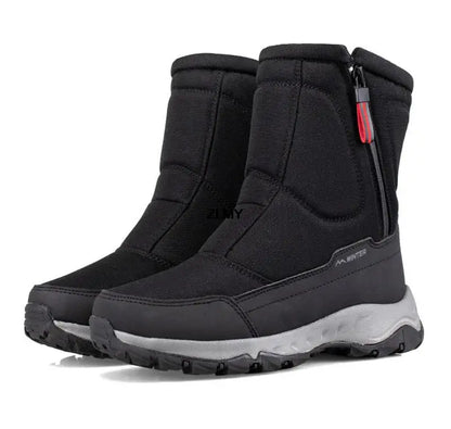 Waterproof Men Women Snow Boots High Top Ankle Winter Boots Platform Warm Plush