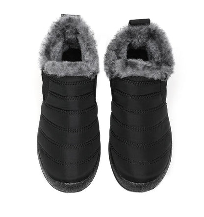 Men's Boots Slip On Winter Shoes For Men Ankle Boots Winter Booties For Men Fur Shoes Waterproof Snow Boots Warm Casual Botas