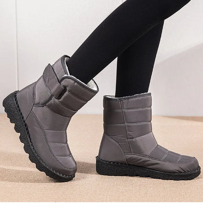 Boots Woman Snow Fashion Shoes Woman Platform Woman Shoes Plus Size Mid Women's High Boots Lightweight Botas Mujer Winter Boots