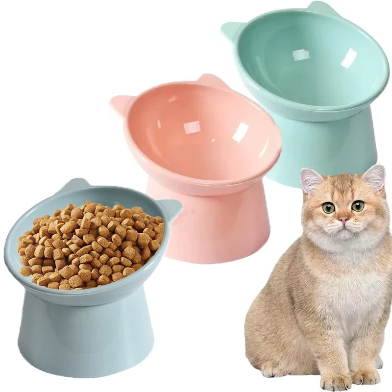 Cat Tilted Bowl Food Water Bowl For Cats Kittens Puppies Pet.