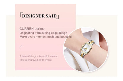 CURREN Elegant Quartz Ladies Wristwatch Top Brand Original Watch For Women