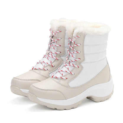 Snow Boots Women New Ladies Shoes Platform Shoes Woman Flat Keep Warm Boots Ladies Casual Plush Botas Mujer Winter Shoes Women