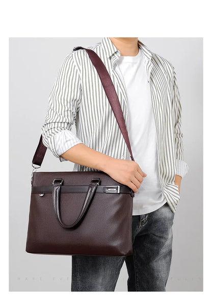 Brand High Quality Men's Casual briefcase Business Messenger Handbags Men Bags sac a main pour hommes Luxury Designer