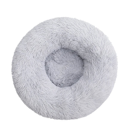 40-110cm Round Pet Bed for Large Dog Bed Super Soft Cat Bed Long Plush