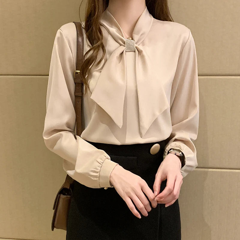 Blusas Mujer De Moda 2024 Long Sleeve Blouse Women