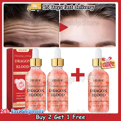 Dragon Blood Fast Wrinkle Remove Face Serum Placenta Royal Anti-Aging Firming Lifting Whitening Moisturizing Skin Care Cosmetics