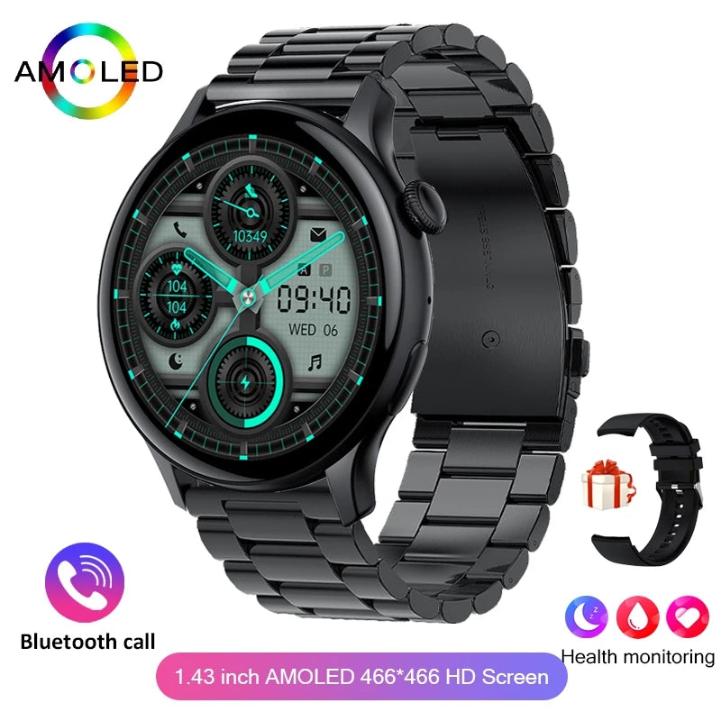 For Xiaomi New Smartwatch 1.43 Inch Full Screen Bluetooth Call Heart Rate Sleep Monitor Sports Models Smart Watch For Men Women