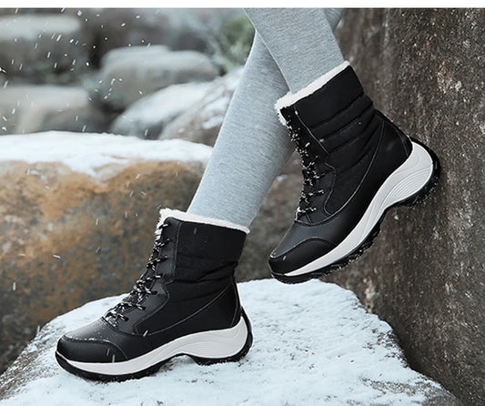 Snow Boots Women New Ladies Shoes Platform Shoes Woman Flat Keep Warm Boots Ladies Casual Plush Botas Mujer Winter Shoes Women