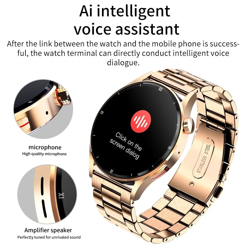 LIGE New Bluetooth Call Smart Watch Women Physical Health Watches Men Body Temperature Infrared Blood Oxygen Monitor Smartwatch