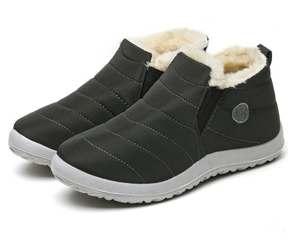 Men Boots Keep Warm Winter Shoes For Men Ankle Boots Fur Shoes.