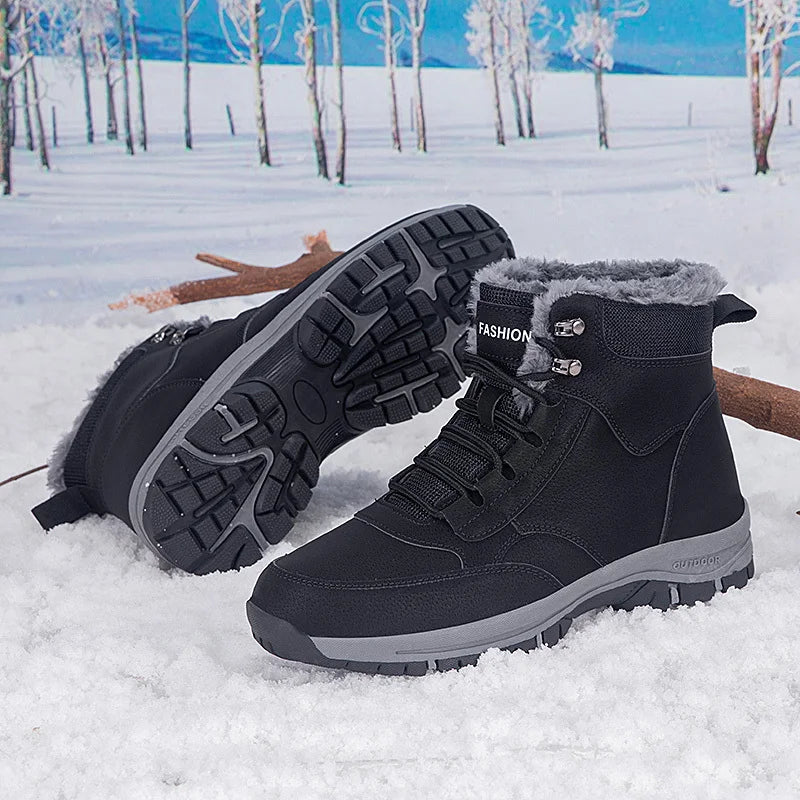 Men's Winter Snow Boots woman's Waterproof sneakers Super Warm.