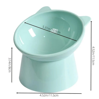 Cat Tilted Bowl Food Water Bowl For Cats Kittens Puppies Pet.