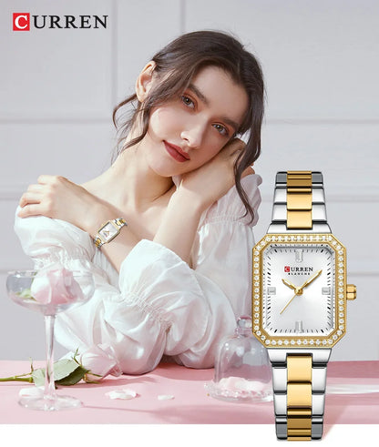 CURREN Elegant Quartz Ladies Wristwatch Top Brand Original Watch For Women