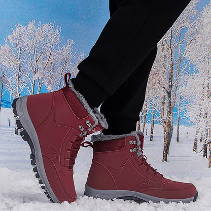 Men's Winter Snow Boots woman's Waterproof sneakers Super Warm.