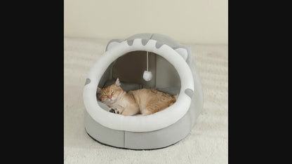 Super Cat Bed Warm Pet House Kitten Cave Cushion Cat House Warm Sleeping Dog Basket